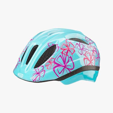 KED Kids Youth Meggy III Trend bicycle helmet, Iceblue Flower Glossy, (44-49cm) on sale